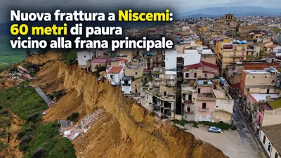 Nuova frattura a Niscemi: 60 metri di paura vicino alla frana principale