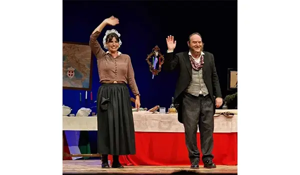 Francesca Nunzi e Marco Predieri a Cave con "La Governante di Cavour" 