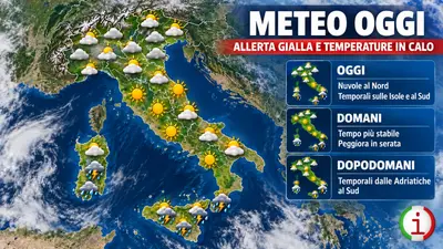 Meteo, cambia lo scenario sull’Italia tra temporali e calo delle temperature