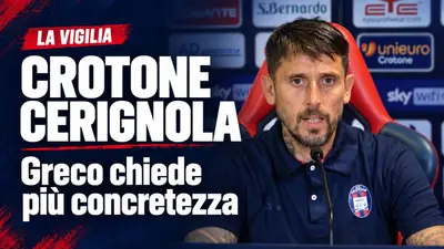 Crotone Cerignola Greco chiede il salto di qualità e più concretezza per chiudere le partite. Video