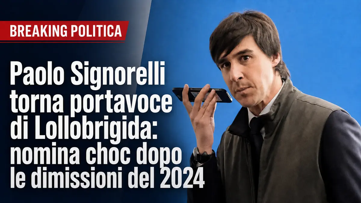 Paolo Signorelli torna portavoce di Lollobrigida: nomina choc dopo le dimissioni del 2024