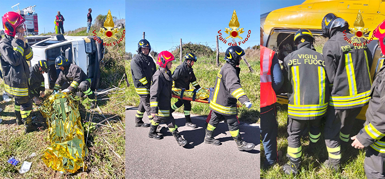 Incidente stradale a San Nicola da Crissa: intervento dei Vvf e soccorsi in eliambulanza
