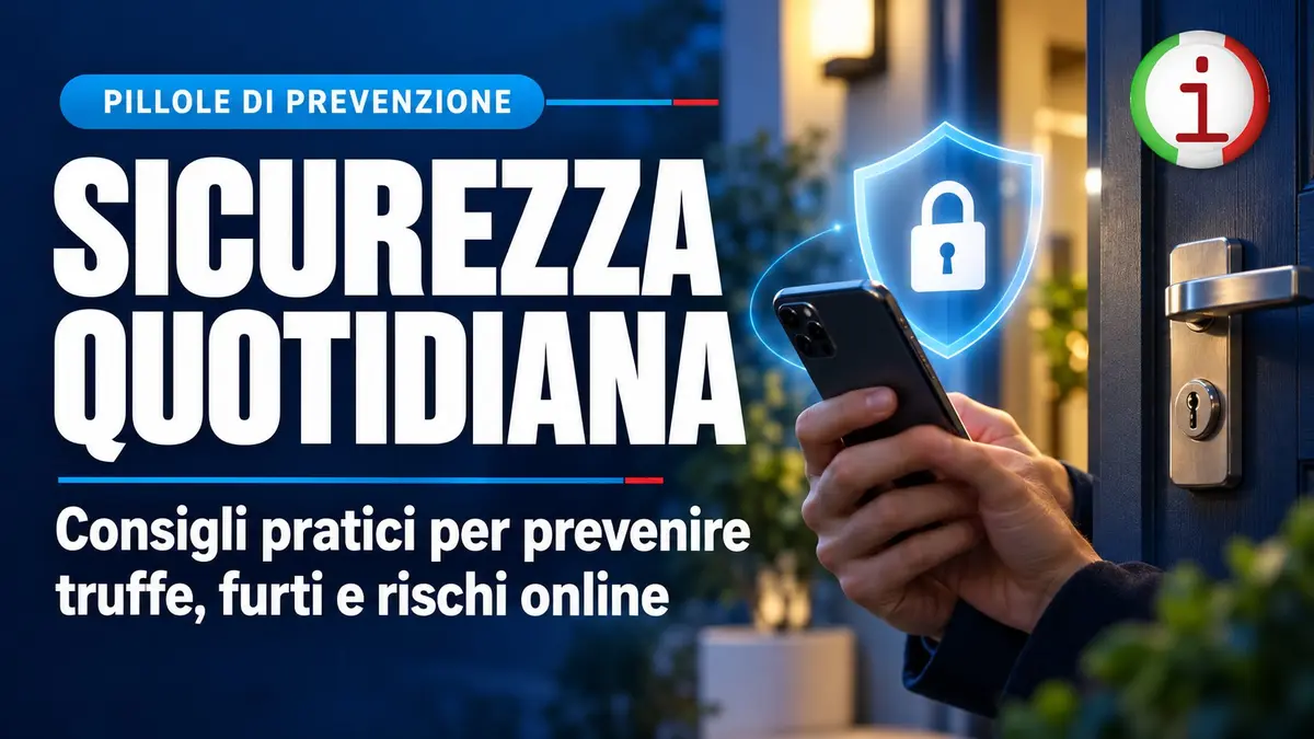 Sicurezza quotidiana: consigli pratici per prevenire truffe, furti e rischi online
