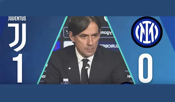 Juventus-Inter 1-0: Inzaghi ammette, "Sconfitta che fa male, ma dobbiamo cambiare marcia" (Video)