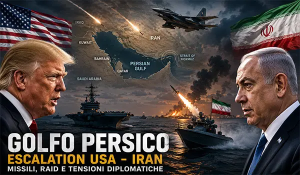 Guerra nel Golfo, escalation tra Stati Uniti e Iran: missili, raid e tensioni diplomatiche scuotono il Medio Oriente
