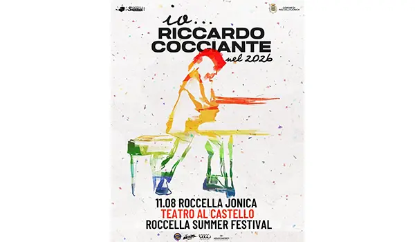 Roccella Summer Festival 2026, Riccardo Cocciante l’11 agosto in concerto al Teatro al Castello di Roccella Jonica