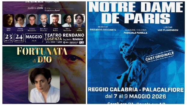 Notre Dame de Paris e Fortunata di Dio,  Maggio con due Colossal in Calabria