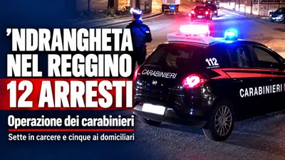 ’Ndrangheta nel Reggino dodici arresti nell’operazione dei carabinieri