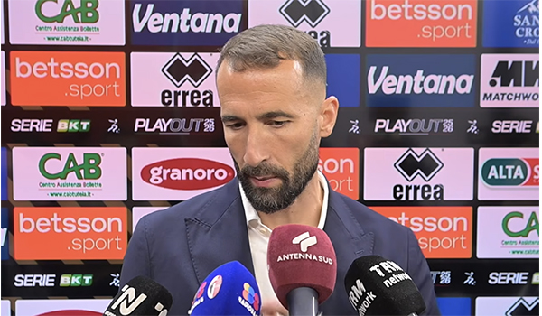 Bari-Sudtirol 0-0, Di Cesare dopo l’andata playout: “A Bolzano serve solo vincere per salvarci”