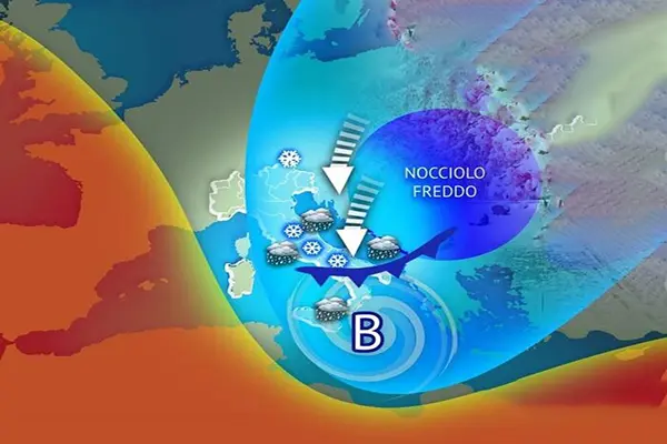 1° aprile: neve in collina e freddo polare dal nord europa, il meteorologo tedici lancia l’allerta