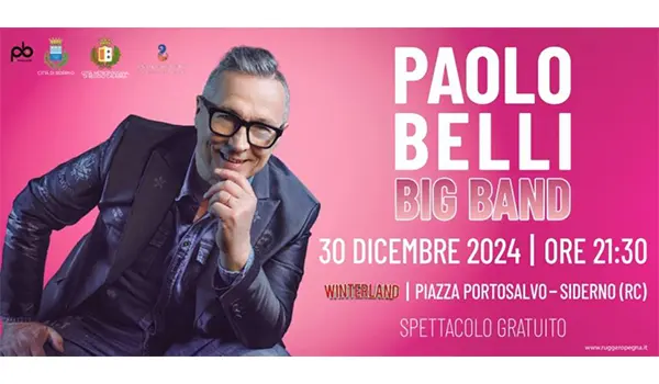 Paolo Belli & la sua Big Band domani sera a Siderno per il “Natale Metropolitano”