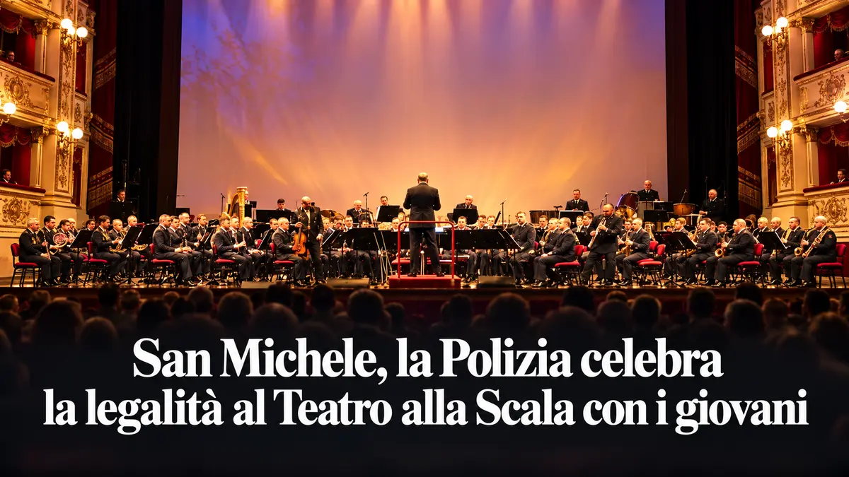 San Michele, la Polizia celebra la legalità al Teatro alla Scala con i giovani
