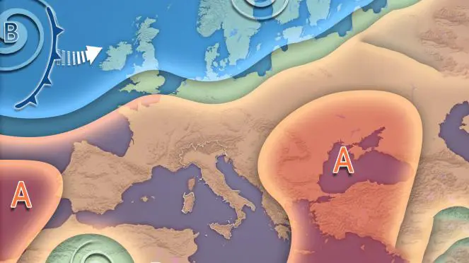 Meteo Italia: anticiclone in rinforzo da metà settimana, ma restano locali piogge e nubi irregolari