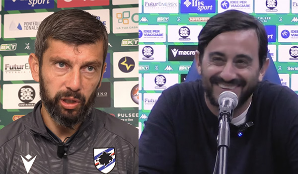 Sampdoria-Catanzaro 0-0: analisi e dichiarazioni dei mister Donati e Aquilani. Video