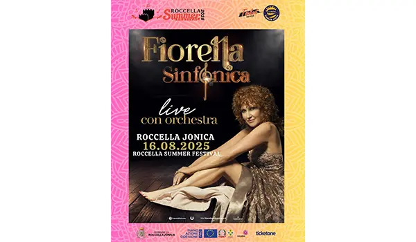 Roccella Summer Festival 2025, il 16 agosto al Teatro al Castello ci sarà Fiorella Mannoia accompagnata dall’Orchestra Sinfonica Mercadante