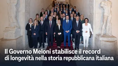 Il Governo Meloni stabilisce il record di longevità nella storia repubblicana italiana