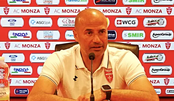 Calcio Playoff andata, le parole di Mister Bianco prima di Juve Stabia Monza. Video