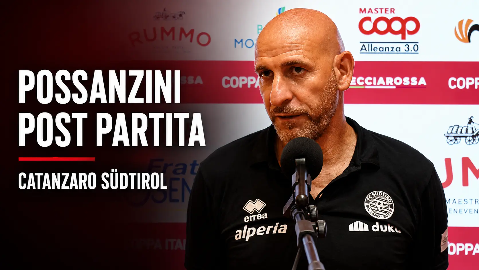 Possanzini dopo Catanzaro Südtirol: Buona prova ma dobbiamo ancora crescere. Video