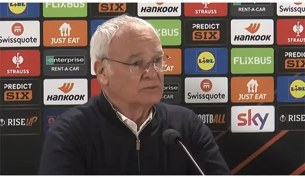 Europa League, Roma-Bilbao 2-1: Mister Ranieri esalta l'Olimpico e la squadra (Video)