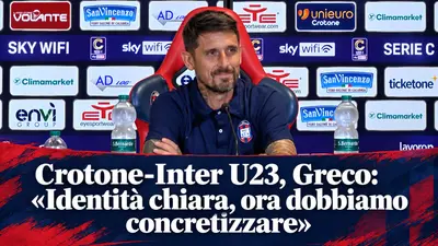 Crotone-Inter U23, Greco prepara la sfida: «Identità chiara, ora dobbiamo concretizzare». Video