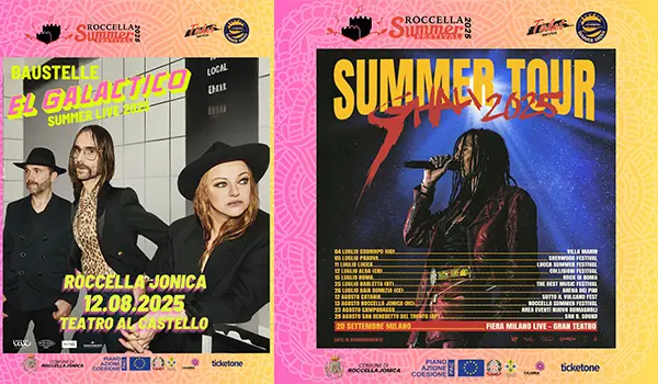 Roccella Summer Festival 2025, questa sera al Teatro al Castello i Baustelle e domani arriva il ciclone Ghali 