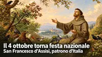 Il 4 ottobre torna festa nazionale: San Francesco d'Assisi patrono d'Italia