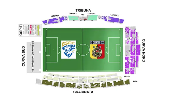 Calcio Serie B: Ecco i dettagli dei Biglietti per Brescia – Catanzaro, 23^ Giornata