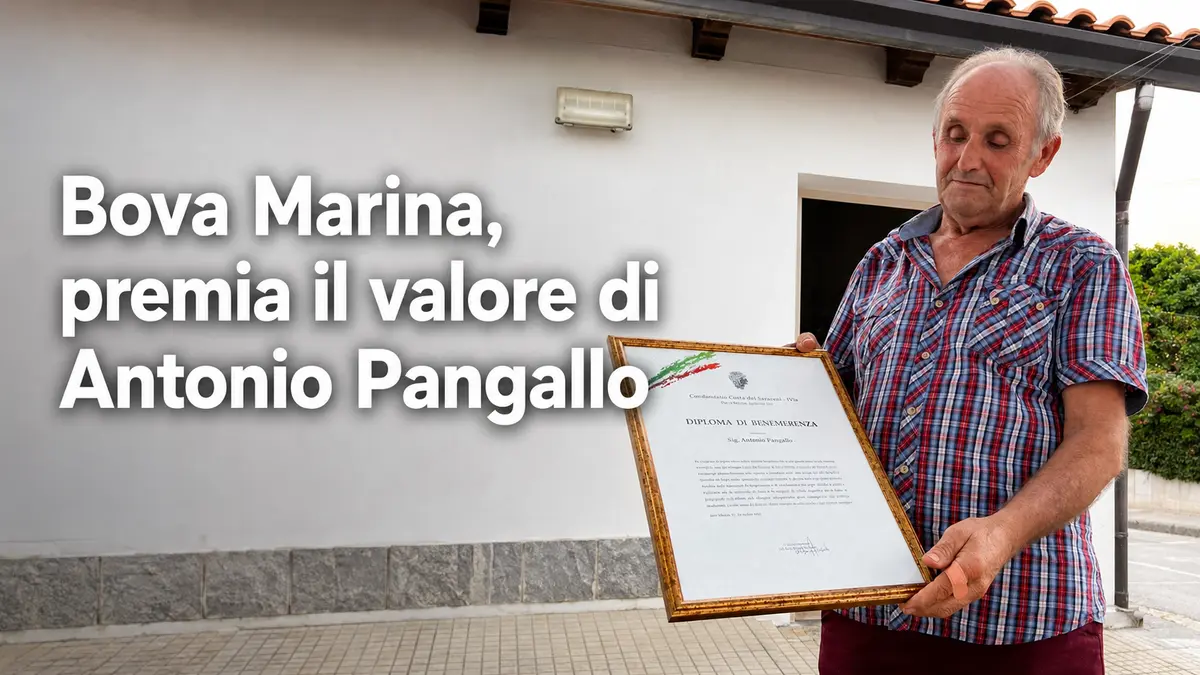 Bova Marina, premia il valore di Antonio Pangallo 