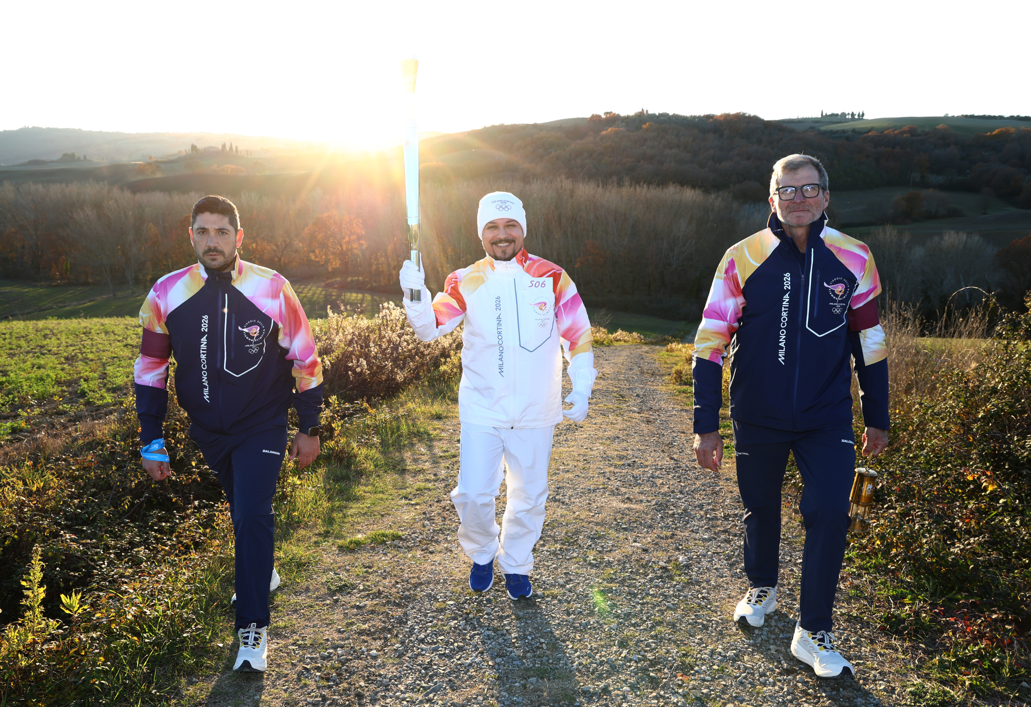 Luciano Gianluca Calì per la seconda volta tedoforo alle Olimpiadi. In Toscana i Giochi Invernali di Milano Cortina hanno segnato un piccolo ma rilevante primato
