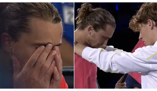 Tennis, Australian Open. Sinner consola Zverev in lacrime: un gesto che emoziona il tennis