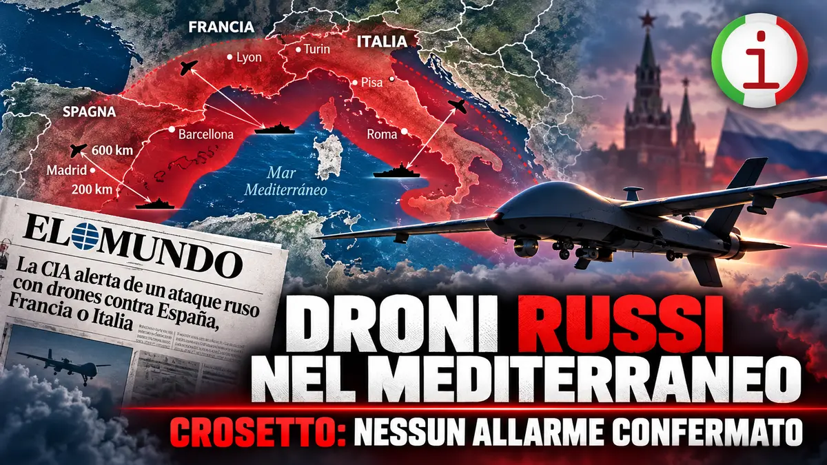 Droni russi nel Mediterraneo ipotesi di attacchi contro Italia Francia e Spagna