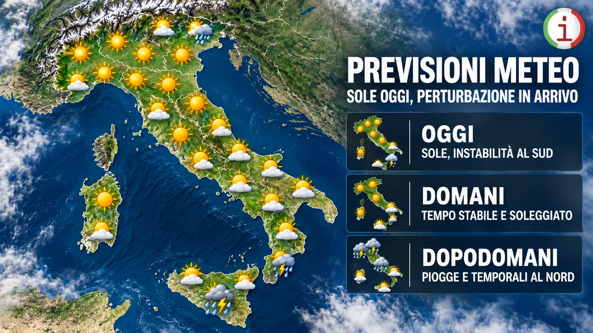 Meteo Italia, sole e temperature in aumento prima del ritorno di piogge e temporali