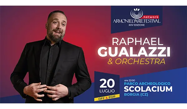 Armonie d’Arte Festival entra nel vivo dei suoi eventi: dopo il grande jazz, ora la tragedia greca e l’atteso live di Raphael Gualazzi a Scolacium.