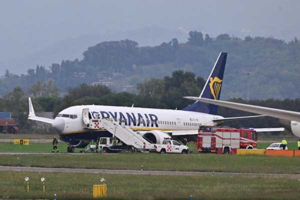 Incidente a Orio al Serio: Aereo Ryanair fora pneumatici, scalo chiuso