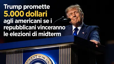 Trump promette 5.000 dollari agli americani se i repubblicani vinceranno le elezioni di midterm