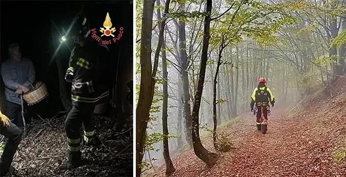 San Giovanni In Fiore escursionisti Dispersi nel Bosco: Intervento dei Vvf