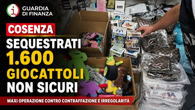 Maxi sequestro nel Cosentino, migliaia di prodotti irregolari tolti dal mercato
