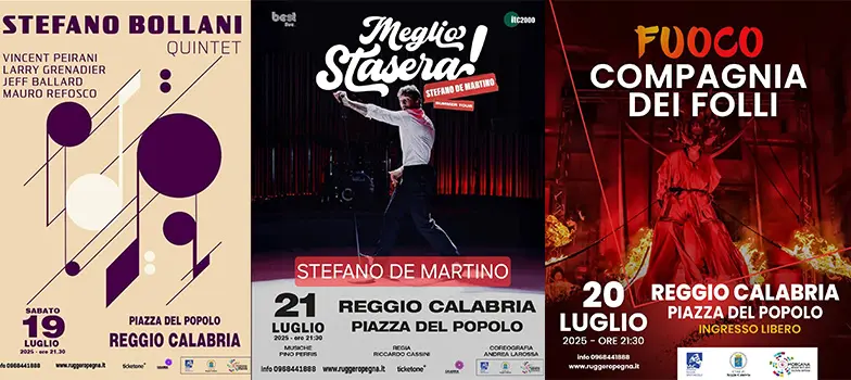 Reggiofest2025: Piazza del Popolo: Arte, Musica, Teatro, con Stefano Bollani, Stefano De Martino e la Compagnia dei Folli! 