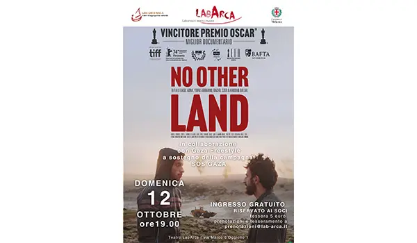 No Ohter land. proiezione gratuita per la rassegna “Film necessari” in collaborazione con Gaza Freestyle e a supporto della campagna SOS Gaza