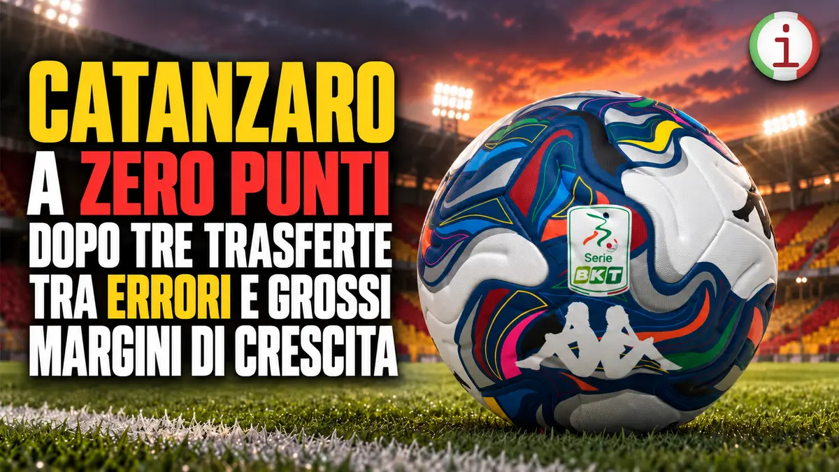 Catanzaro a zero punti dopo tre trasferte tra errori e grossi margini di crescita