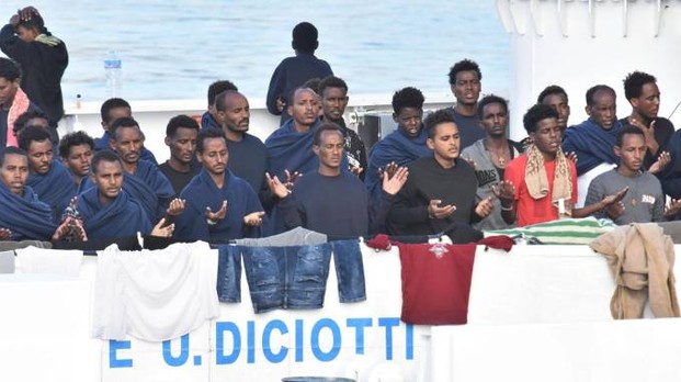 Nave Diciotti, una cinquantina di migranti risulta irreperibile