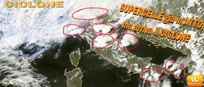 Allerta Meteo: supercelle con forti temporali e grandine, previsioni su Nord, Centro, Sud e Isole