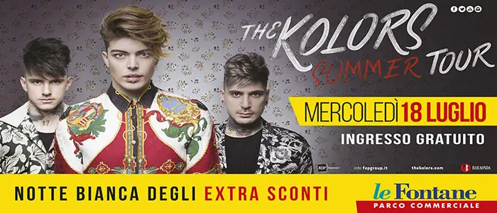 Frida Tour dei The Kolors arriva al Parco Le Fontane per l'unico concerto calabrese "Gratuito"