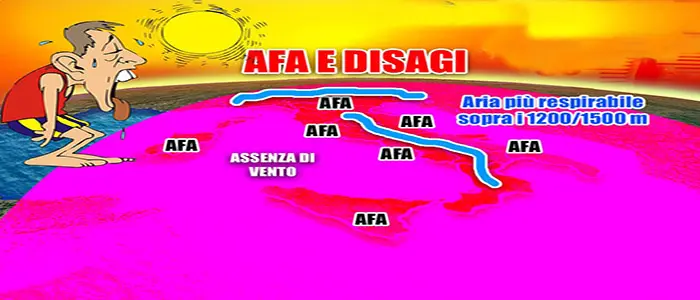 Meteo. Allerta Afa: Ecco zone a rischio, previsioni su Nord, Centro, Sud e Isole