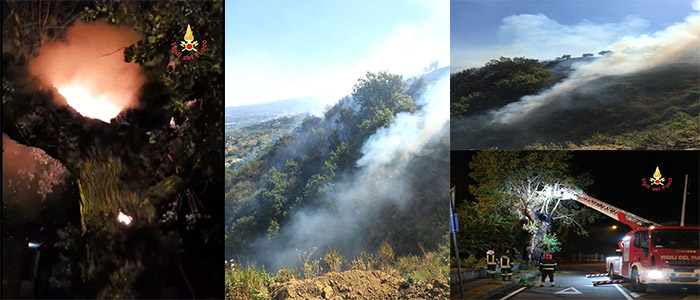 Incendi: Attaccano la provincia di Catanzaro VVF sotto assedio