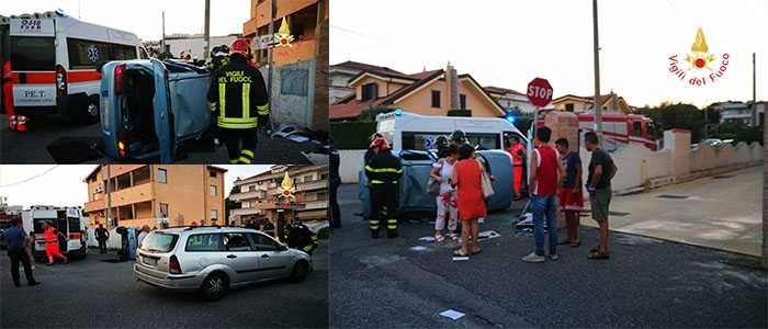 Incidente stradale a Catanzaro, i VVF riescono a estrarre 20enne incastrato nell'abitacolo