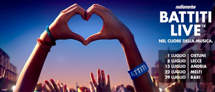 Radionorba: domani sera a Lecce Battiti Live