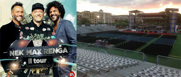 Countdown per l'apertura della Summer Arena 2018. Ecco Max Pezzali, Francesco Renga e Nek