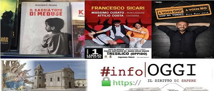 "Fatti di musica 2018", "la Calabria è talento", "il cacciatore di meduse" A Tresilico di Oppido