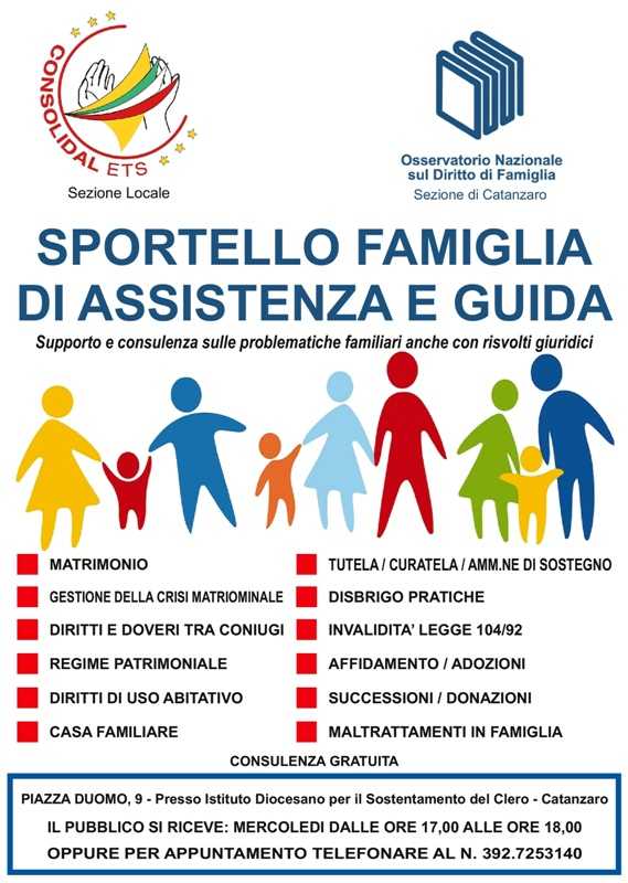 Consolidal potenzia i servizi di consulenza dello Sportello Famiglia